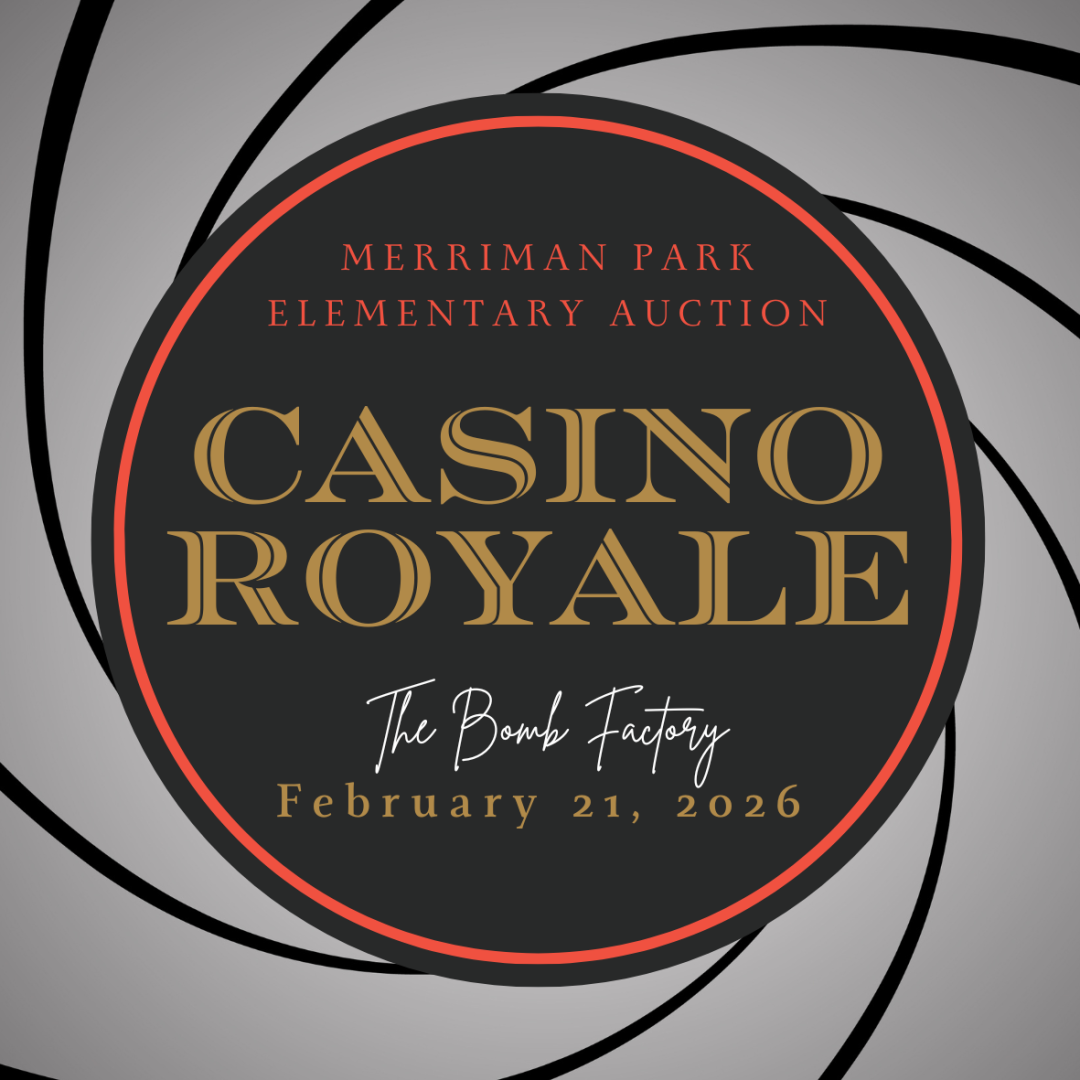 2027 Merriman Park Elementary Auction - Event Date 2/26/27 banner