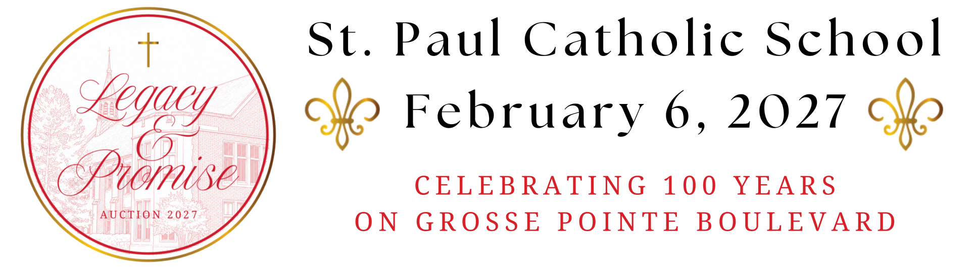 St. Paul on the Lake Catholic School Auction background