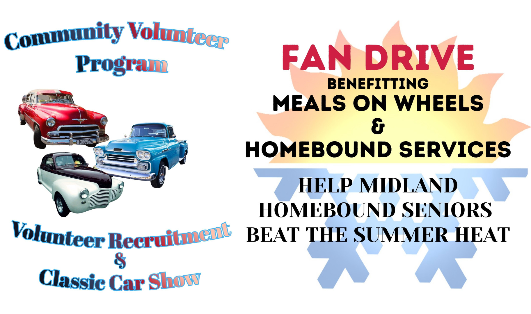 2026 Senior Life Midland Fan Drive & Car Show background