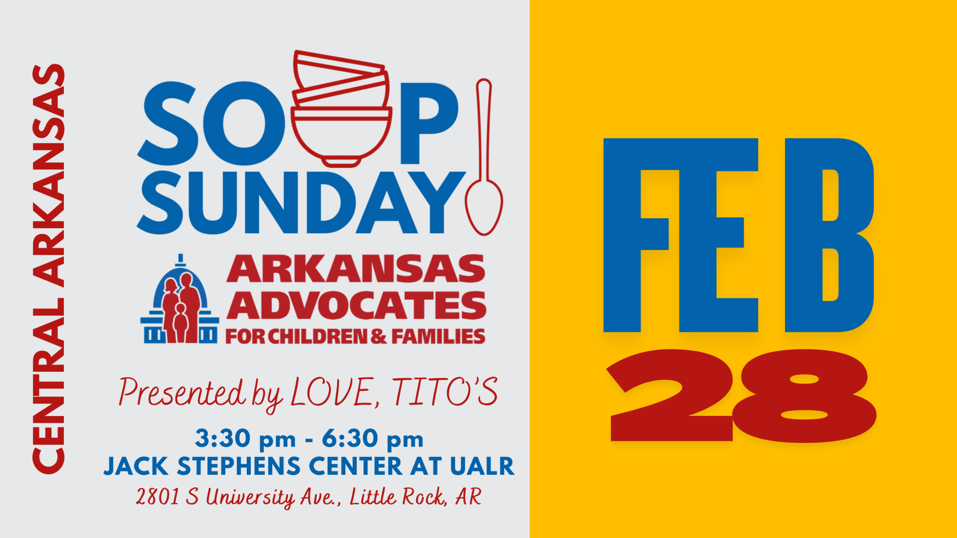 Central Arkansas Soup Sunday 2027 background