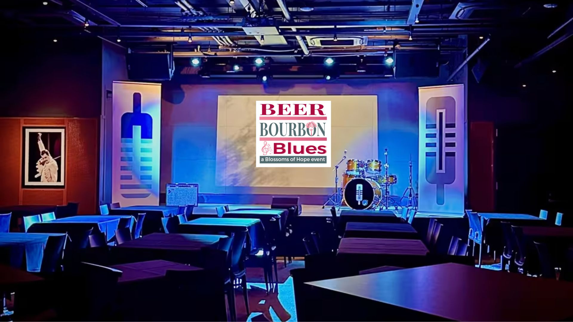 Beer, Bourbon & Blues background