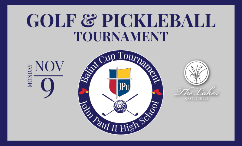 2026 John Paul II High School Balint Cup Golf and Pickleball Tournament background