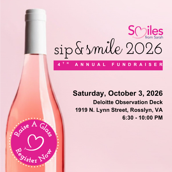 2026 4th Annual Sip & Smile Fundraiser banner