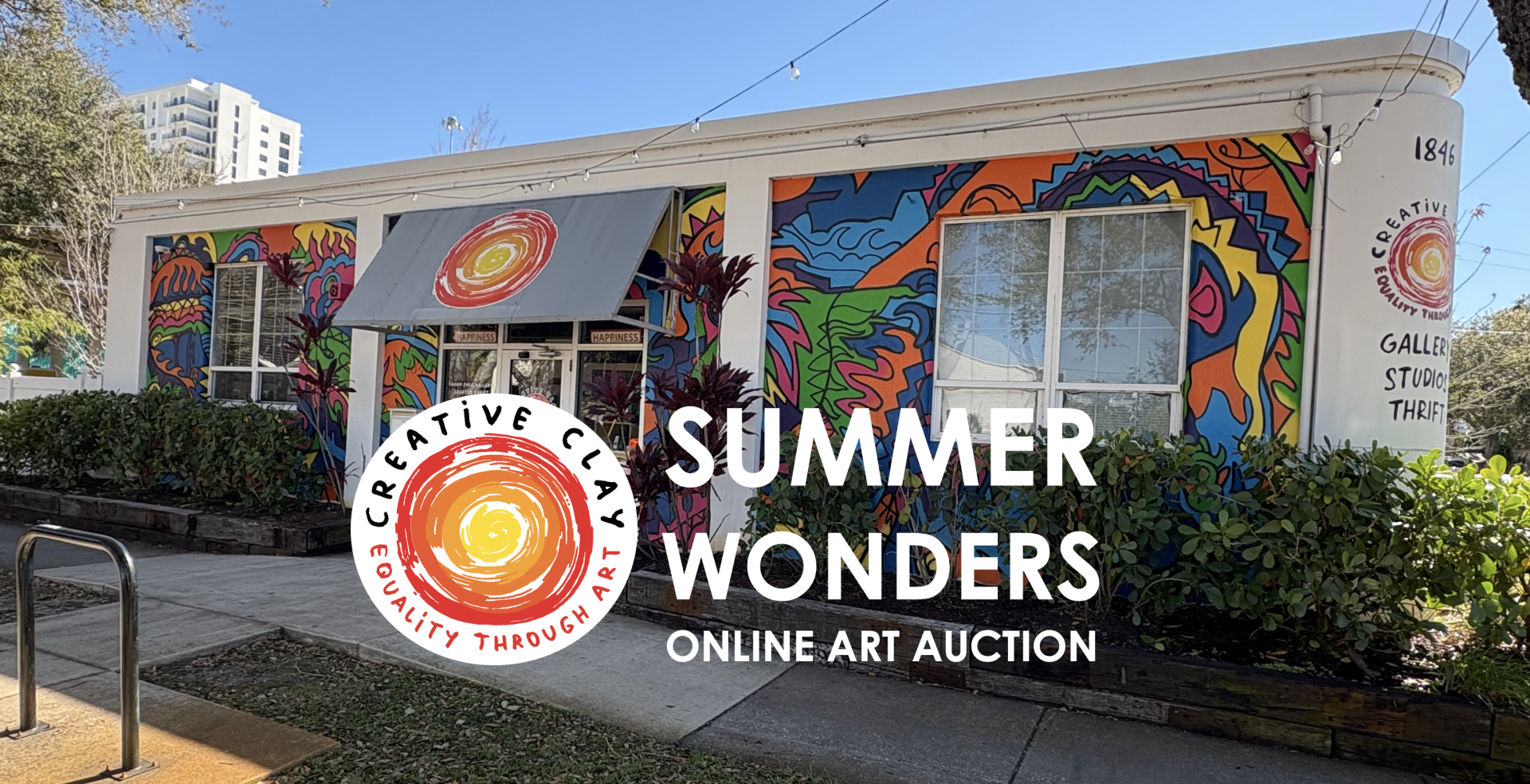 Summer Wonders Art Auction background