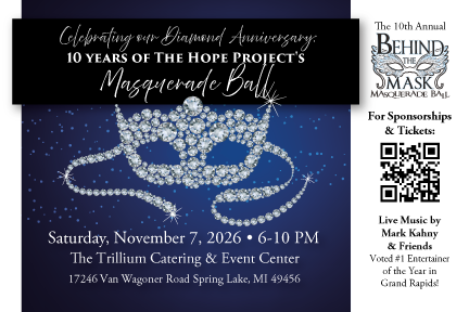 10th Annual Behind the Mask Masquerade Ball banner