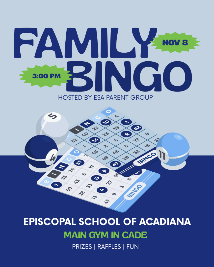 2026 ESA Family Bingo banner
