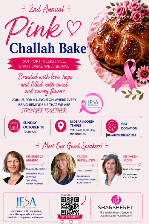 Pink Challah Bake background