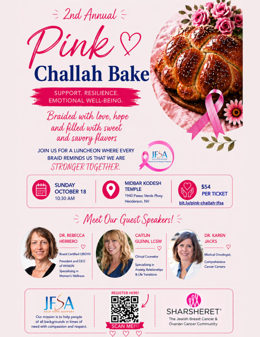 Pink Challah Bake background