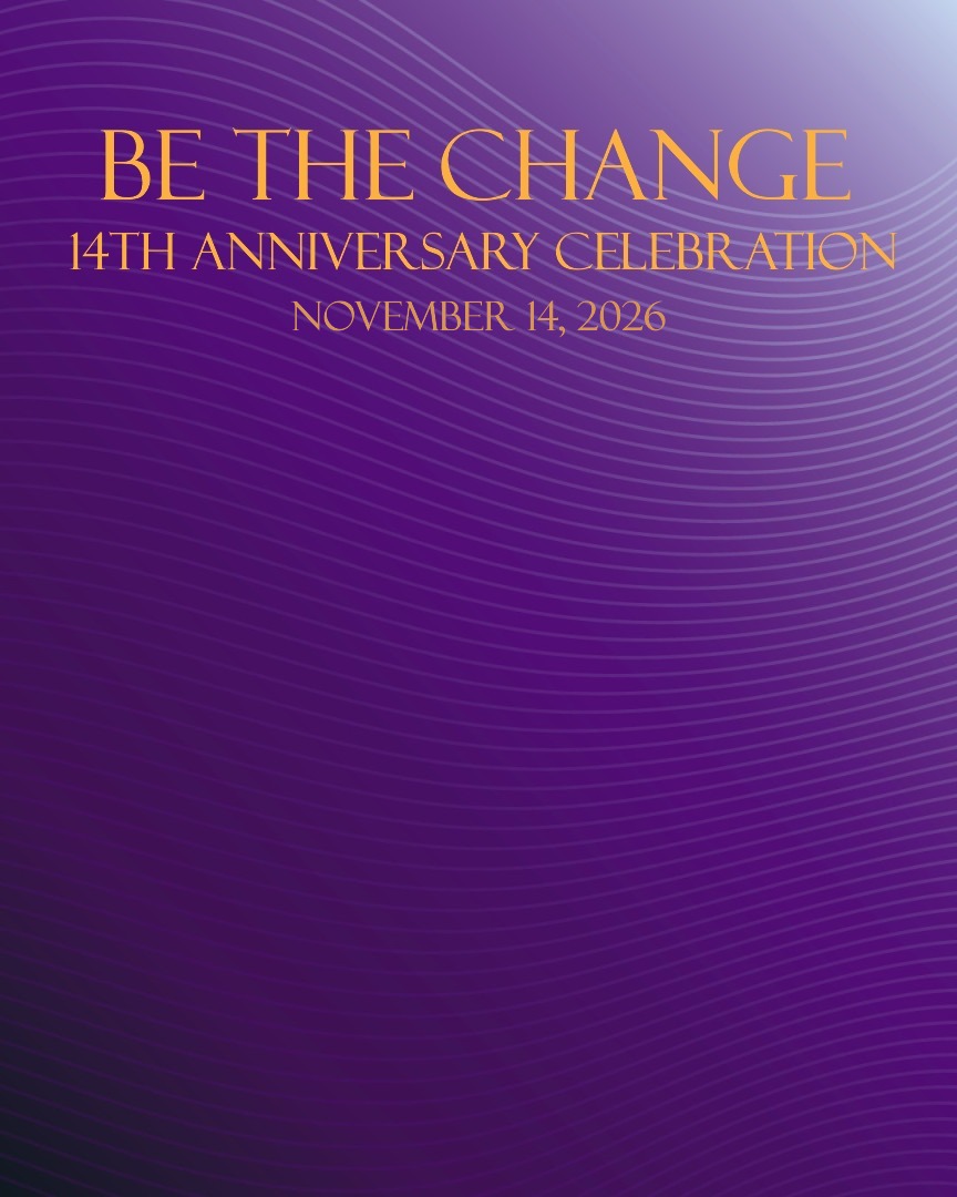 14th Anniversary Celebration: BE THE CHANGE background
