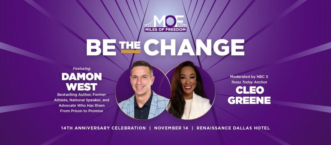 14th Anniversary Celebration: BE THE CHANGE banner
