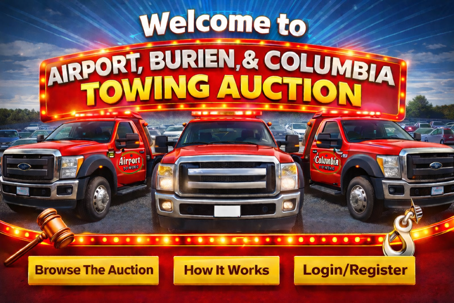 Storer Enterprises Inc. Airport, Burien, & Columbia Towing Vehicle Auction #638 background