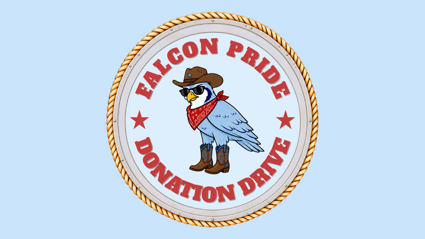 2026 Falcon Pride Donation Drive background