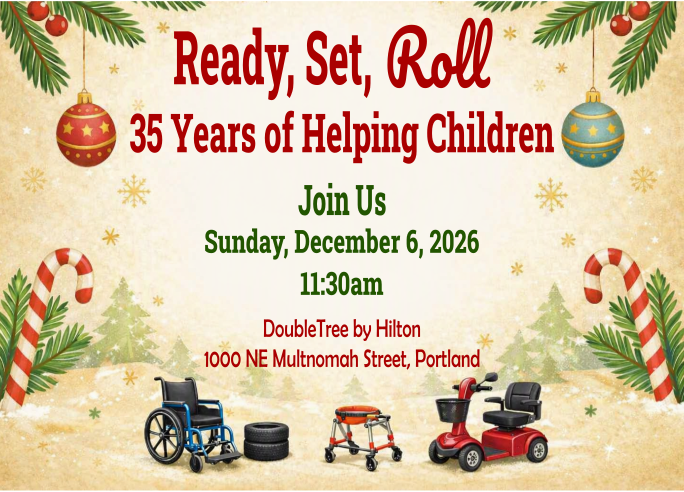 Ready, Set, Roll - 35 years of Helping Children background