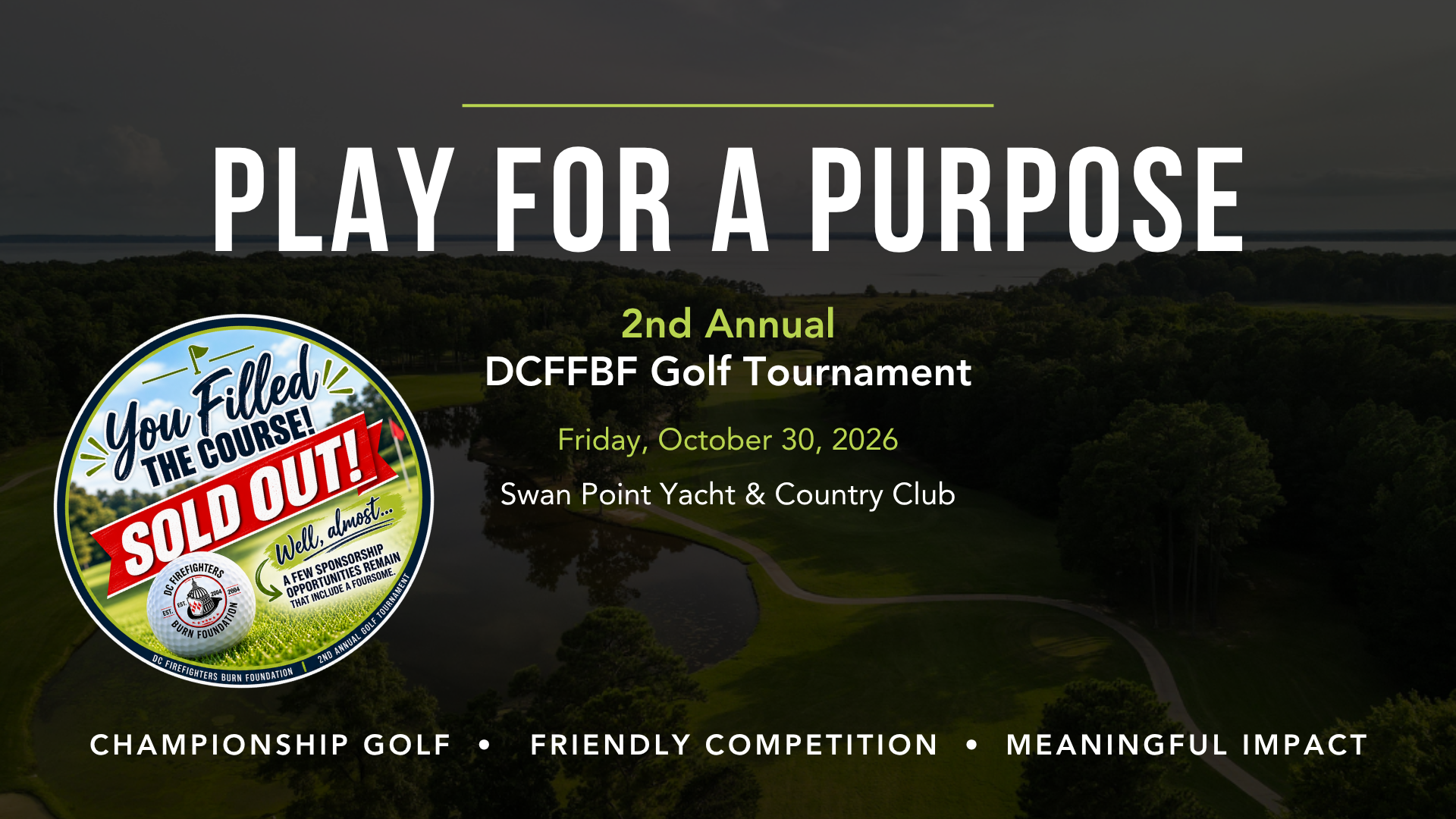 DC Firefighters Burn Foundation Golf Tournament background