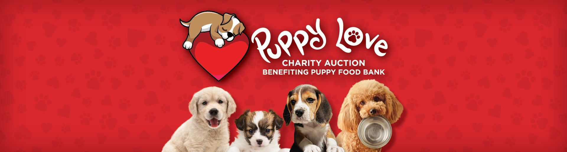 2026 Puppy Love Auction background