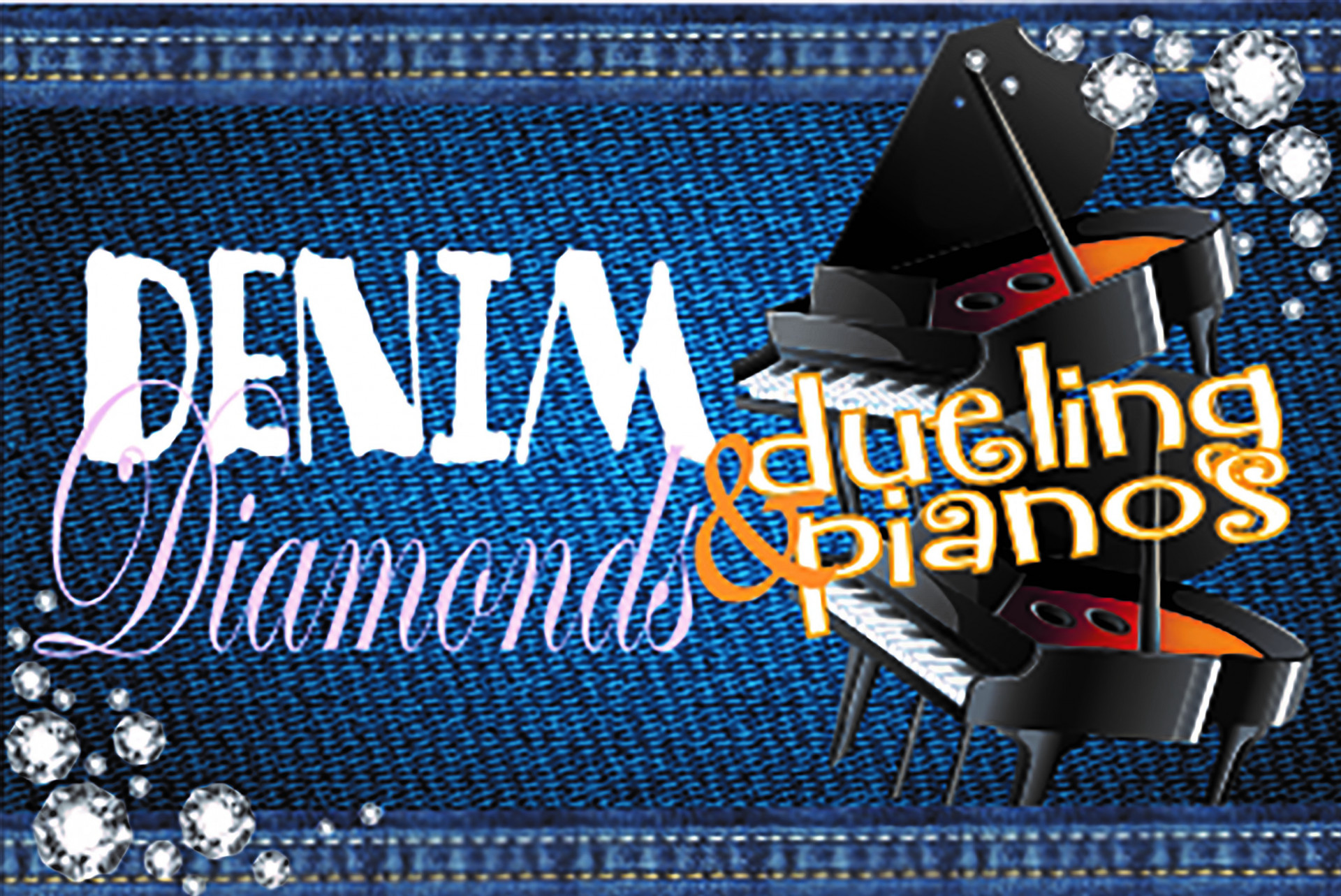 Denim, Diamonds & Dueling Pianos logo