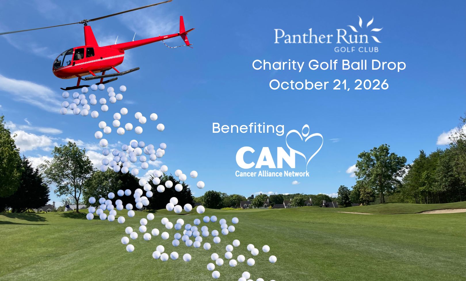 Panther Run Golf Club Charity Golf Ball Drop background