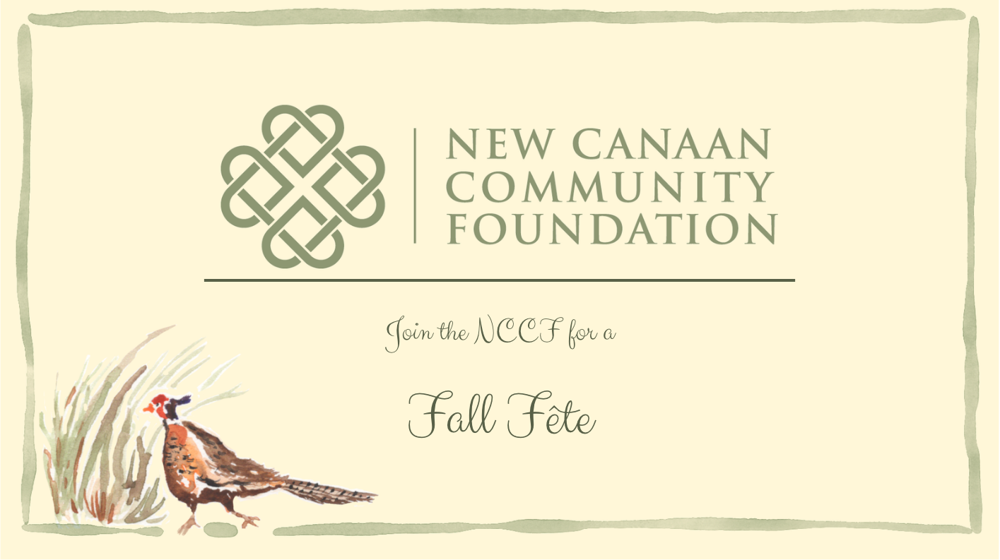 2026 New Canaan Community Foundation Fall Fête background