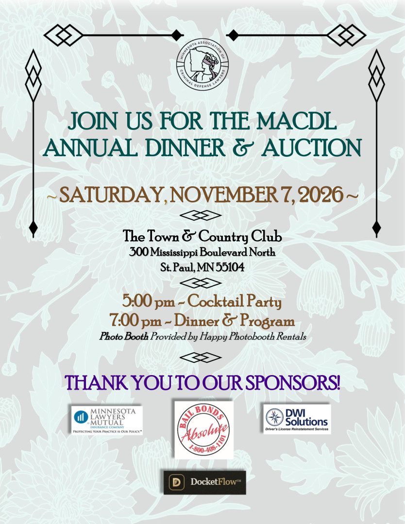 MACDL Dinner & Auction 2026 banner