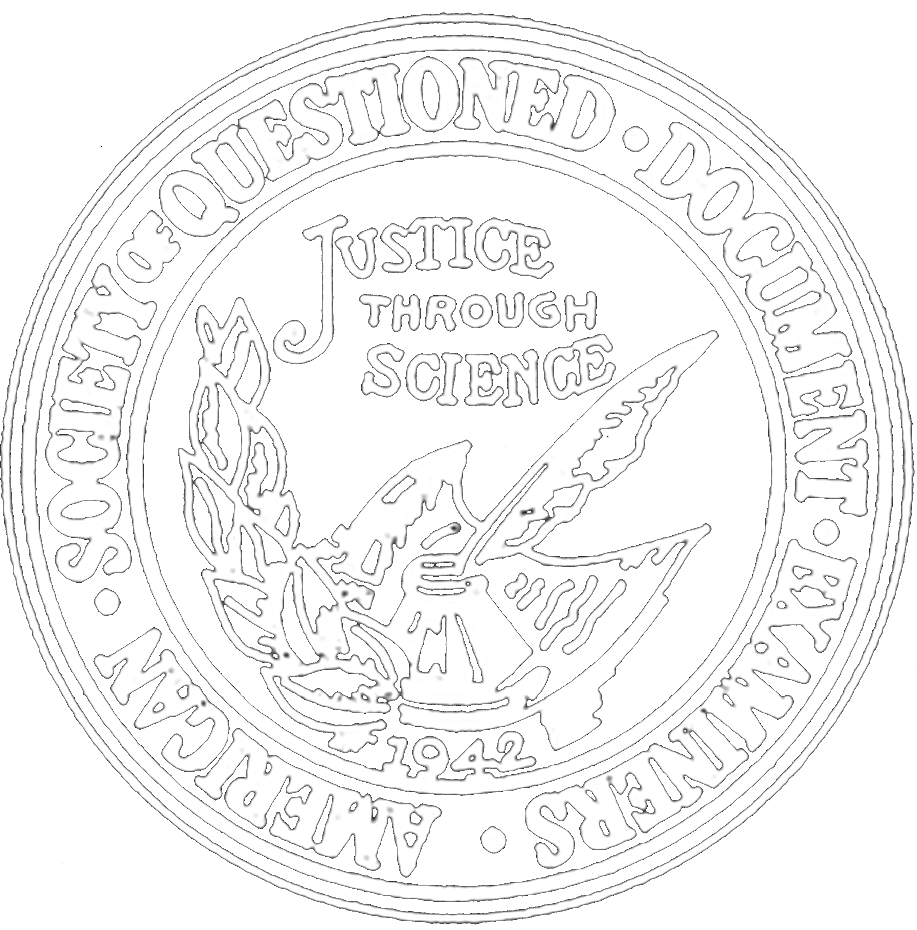 The American Society of Questioned Document Examiners, Inc.  logo