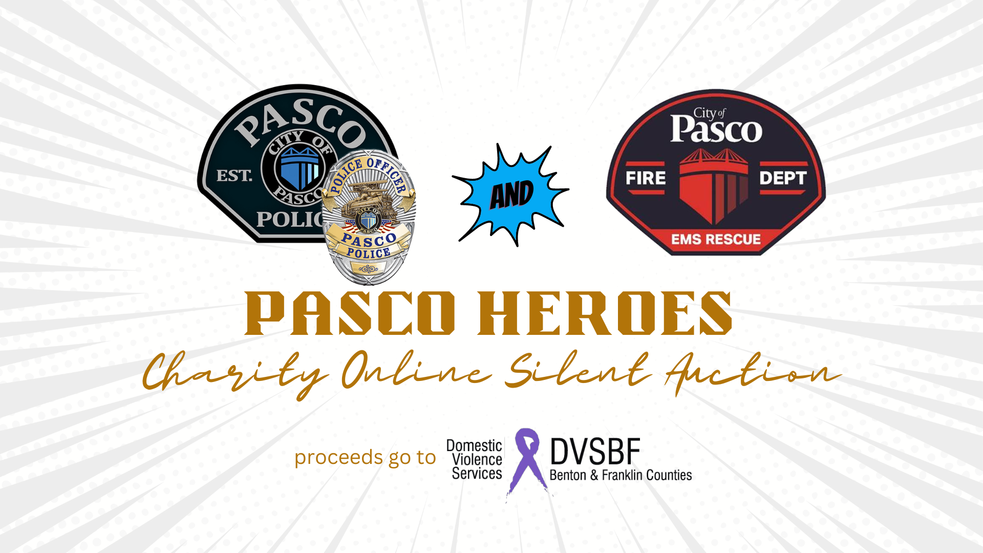 Pasco Heroes Charity Online Silent Auction 2022 logo