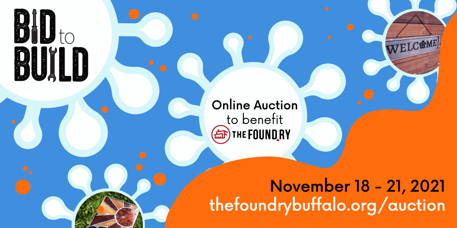 Bid to Build Online Auction @The Foundry logo
