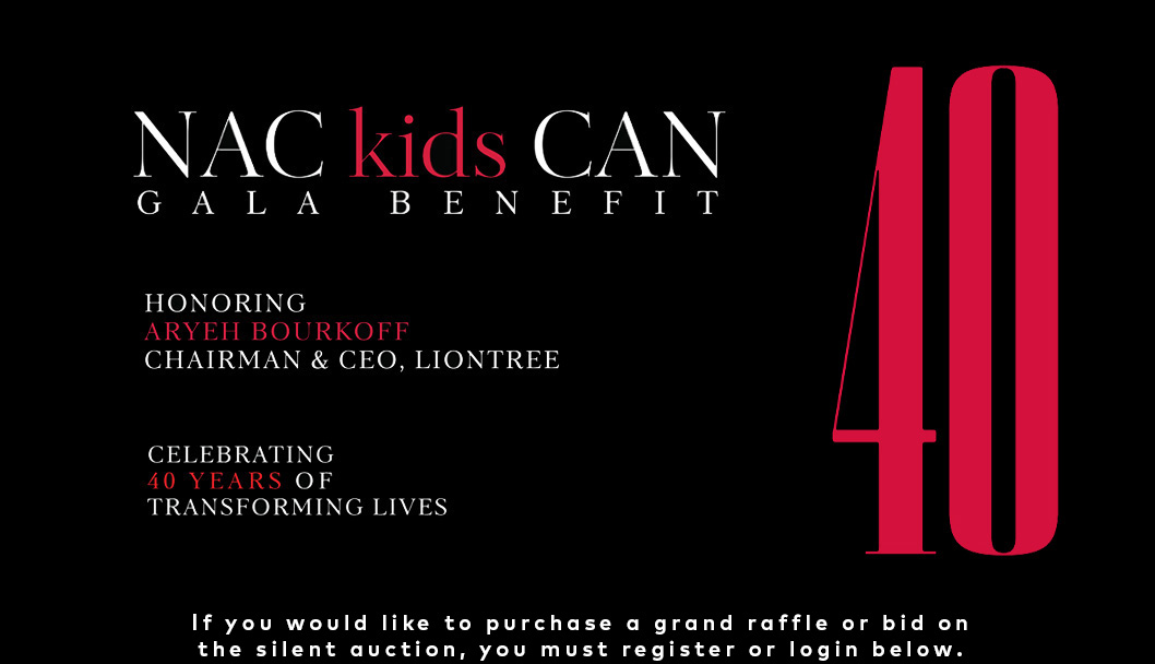 40th Anniversary NAC Kids Can Gala logo