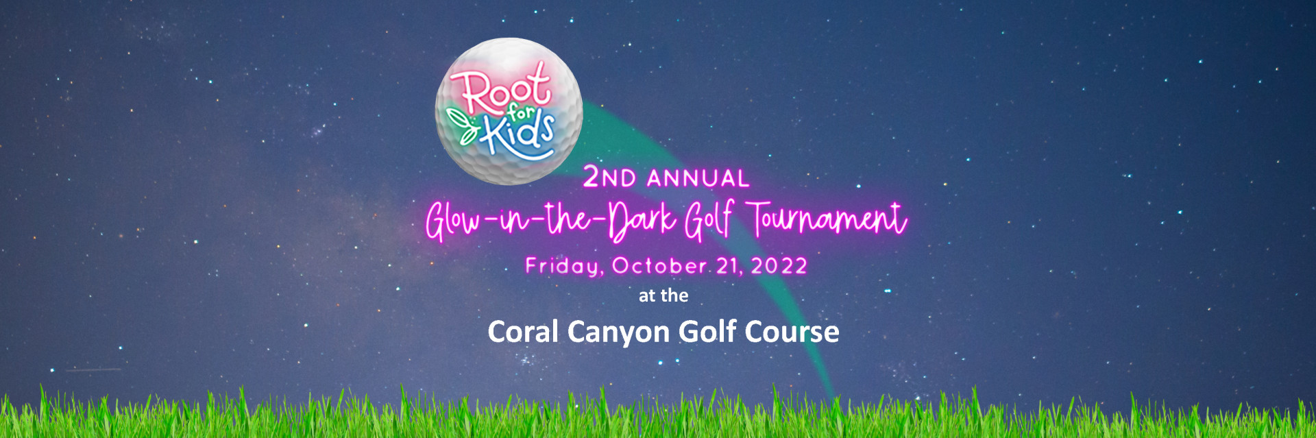 2022 Glow in the Dark Golf Tournament background