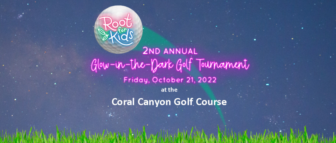 2022 Glow in the Dark Golf Tournament banner
