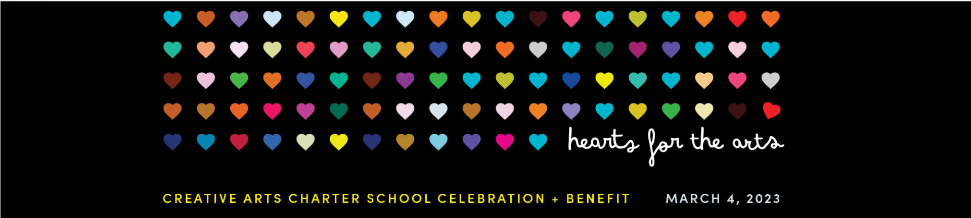 CACS Hearts for the Arts Benefit 2023 logo