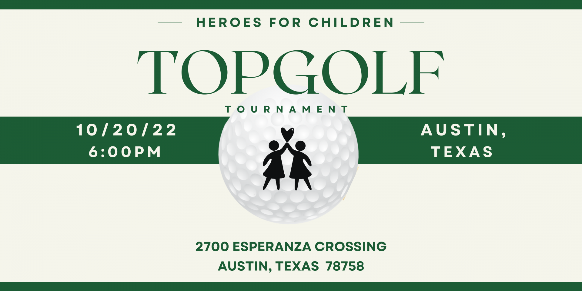 Heroes For Children Top Golf Tournament  logo