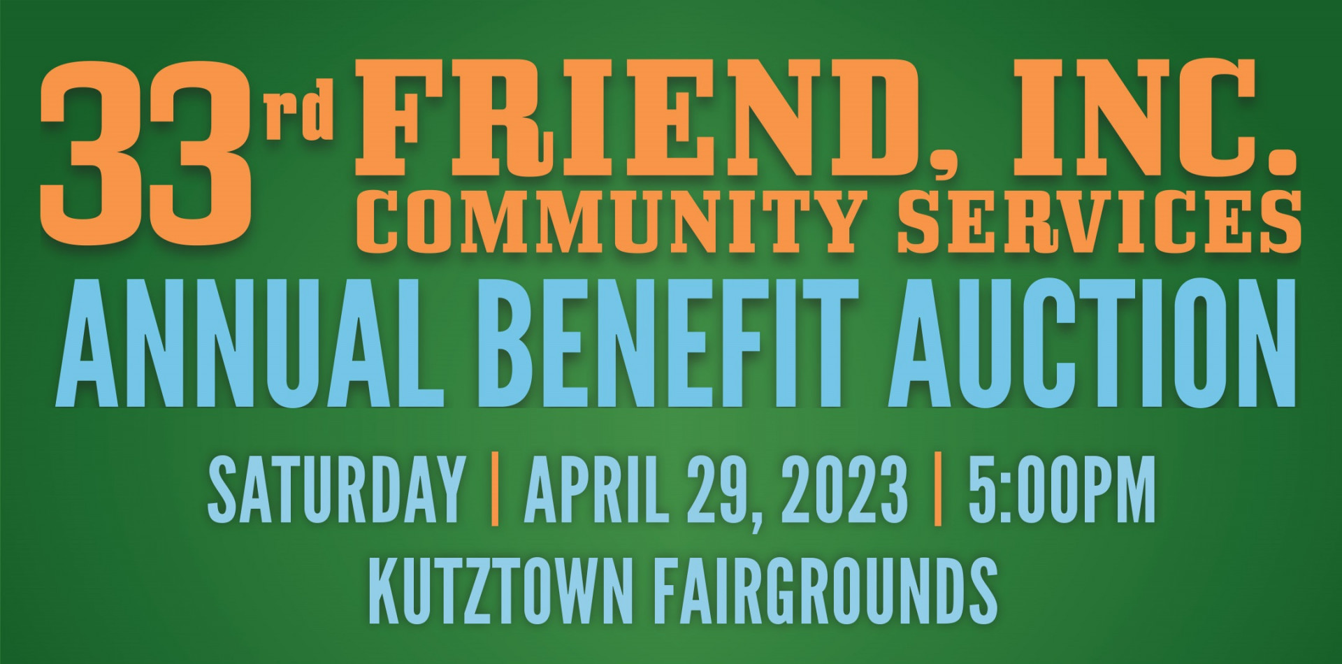 33rd Annual Benefit Auction logo