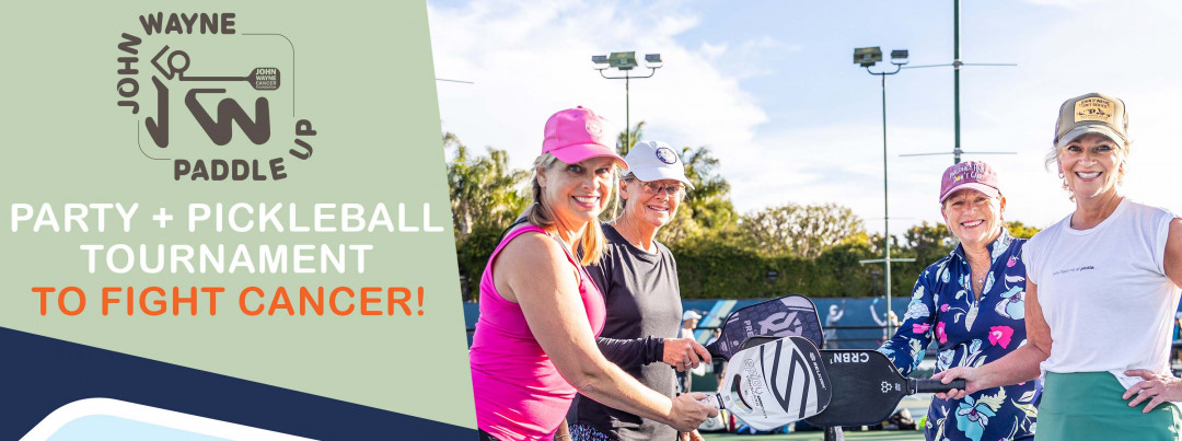 Paddle Up for the John Wayne Cancer Foundation banner