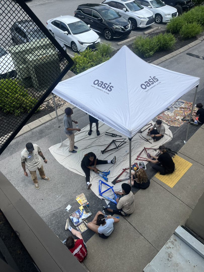 Bike Workshop Fundraising background