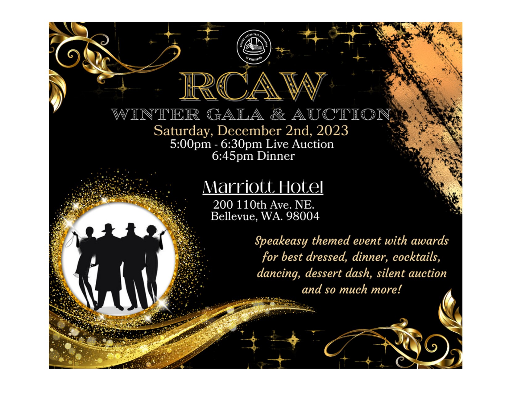 RCAW Winter Gala and Auction 2023 logo