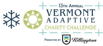 Vermont Adaptive Charity Challenge Silent Auction logo