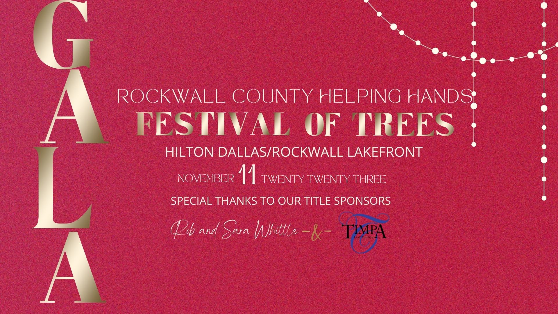 2023 Festival of Trees Dinner logo