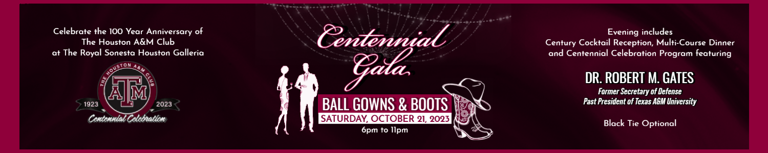 2023 Houston A&M Club Centennial Gala logo