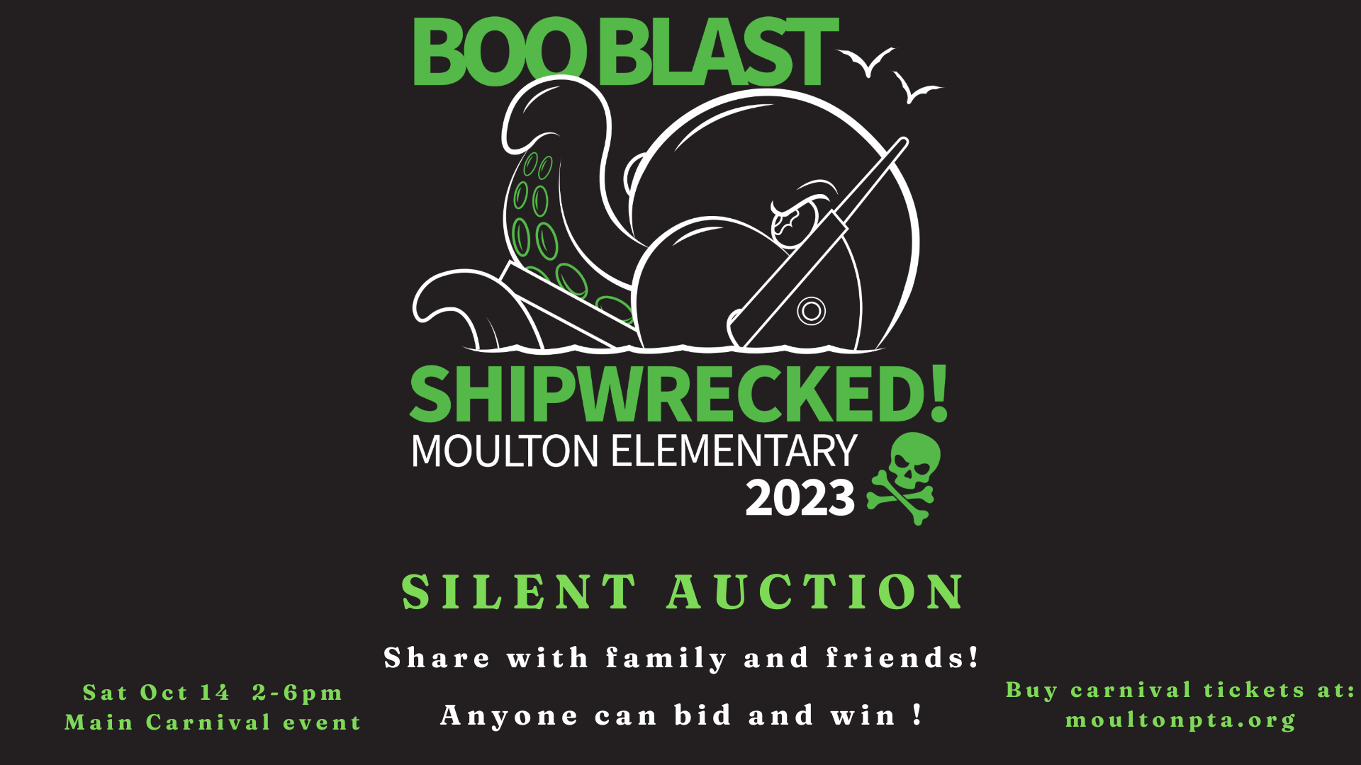 Shipwrecked Boo Blast Carnival and Silent Auction logo