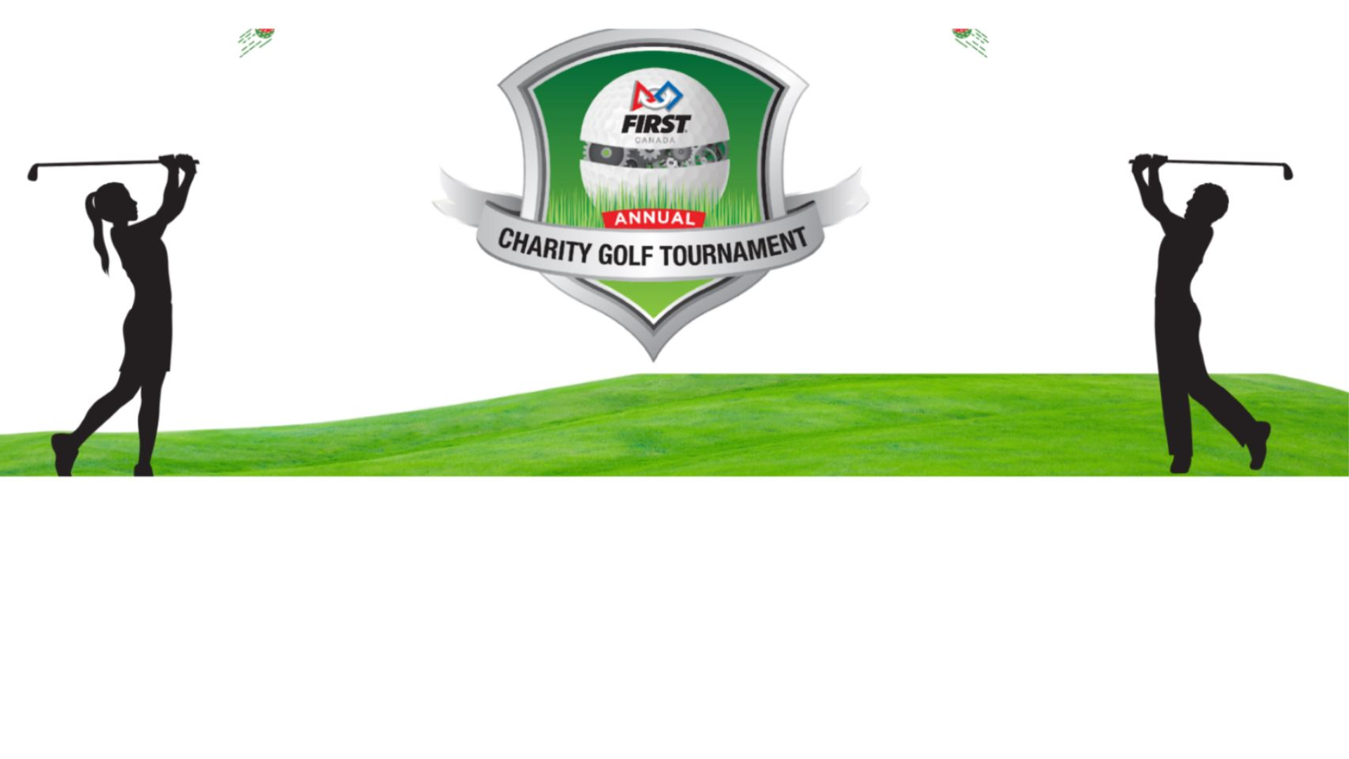 2023 FIRST Golf Tournament and Silent Auction background