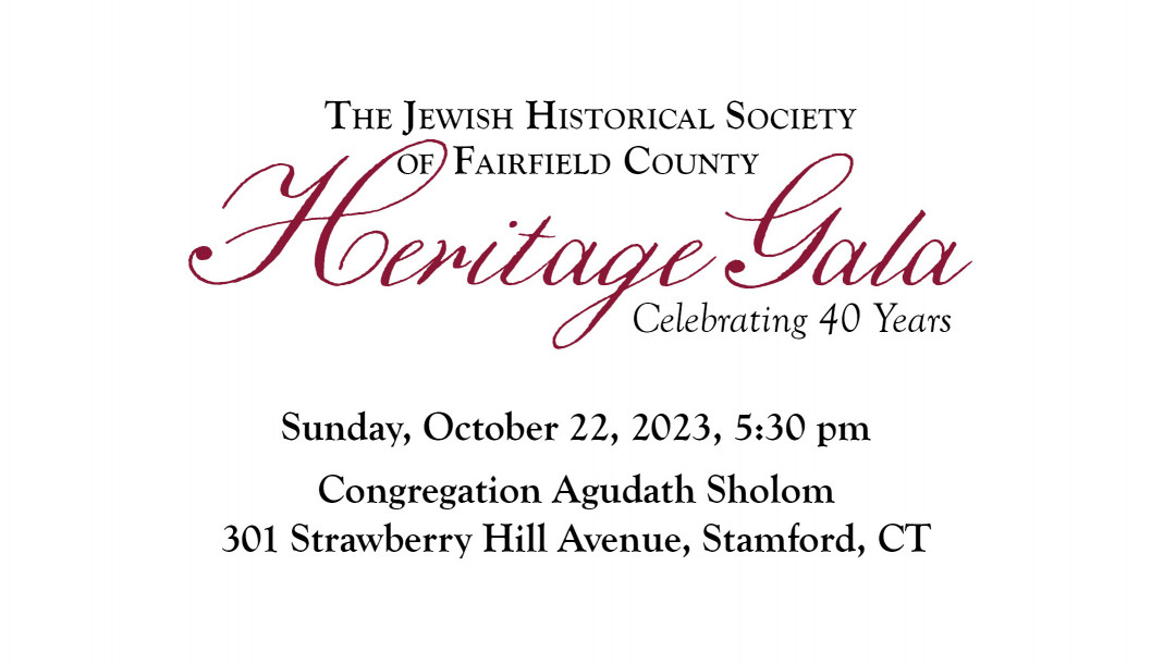 Jewish Historical Society of Fairfield County banner