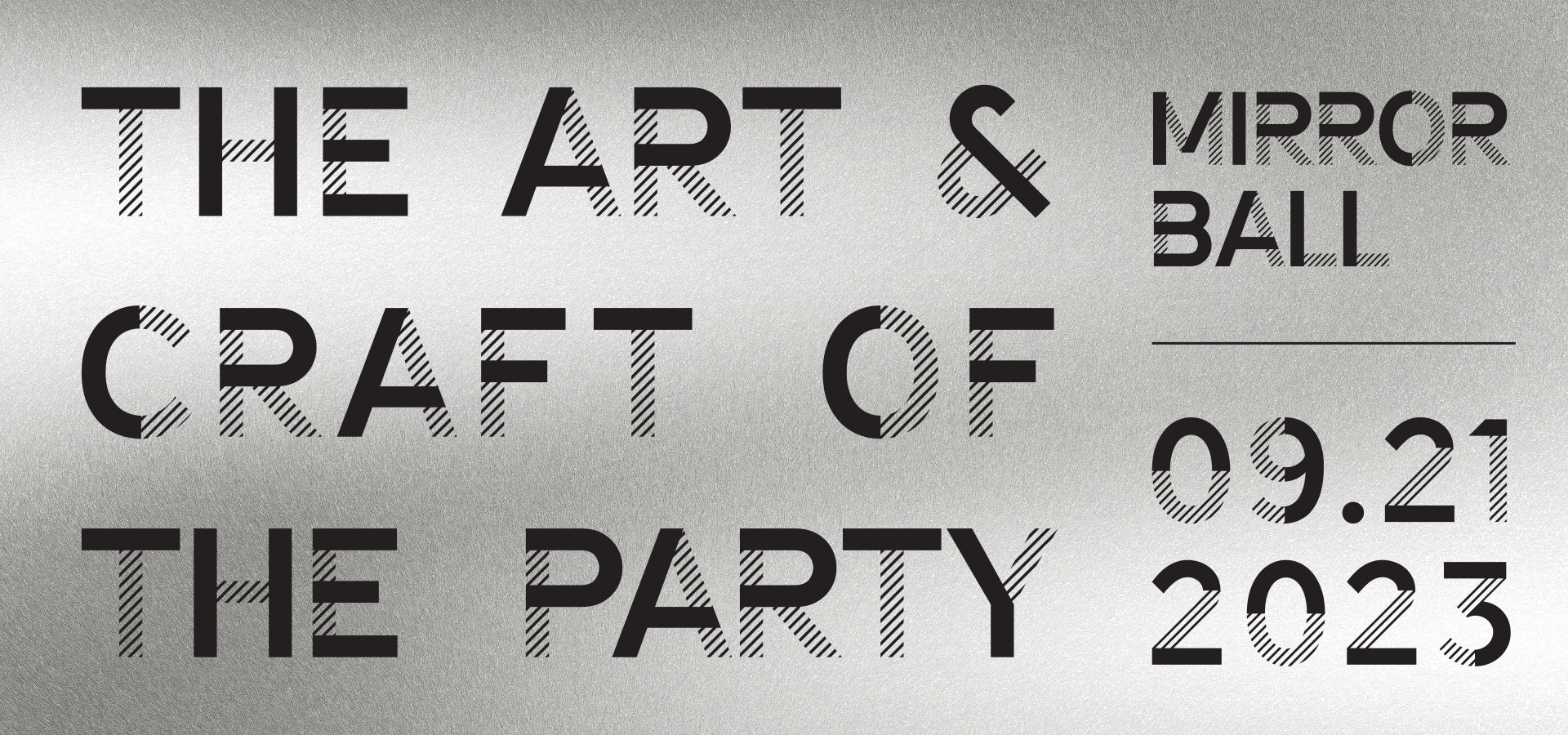 Museum of Craft and Design Mirror Ball logo