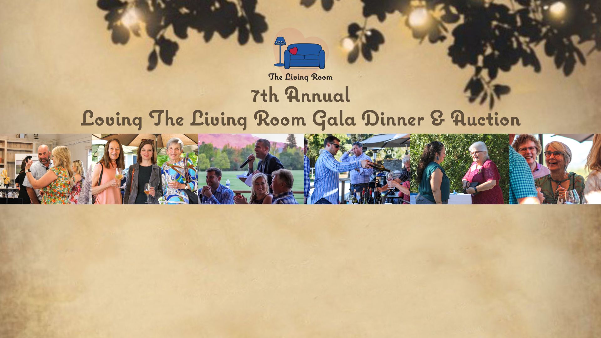 7th Annual - Loving The Living Room - Gala Dinner & Auction background