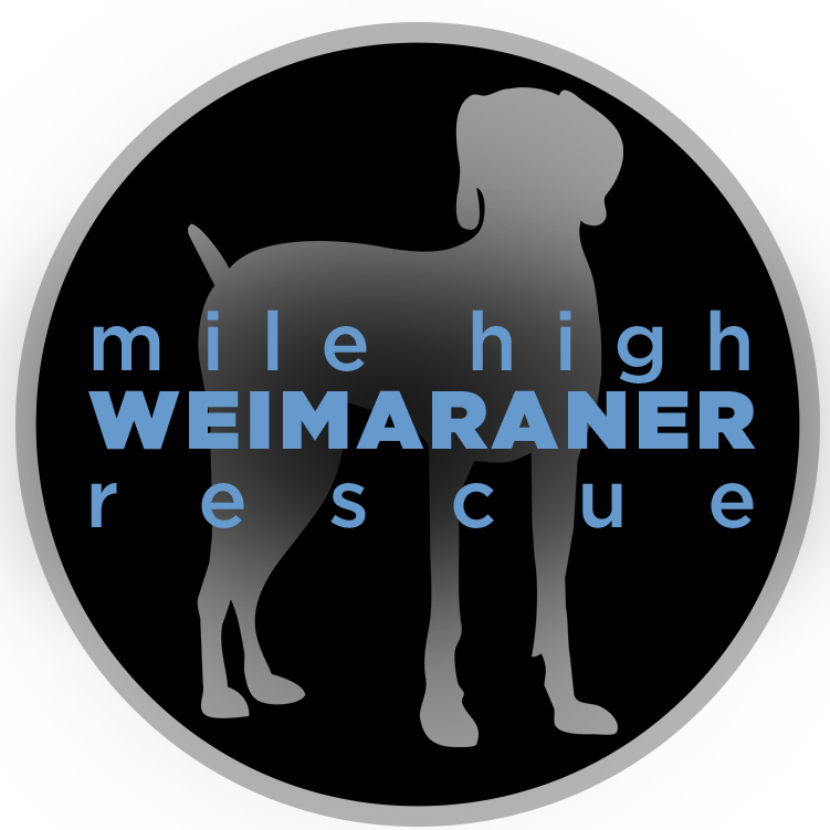 Mile High Weimaraner Rescue (MHWR) logo